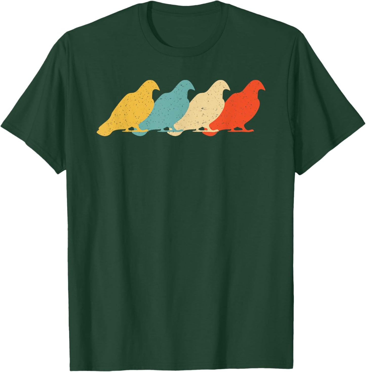 Pigeon Vintage Retro Bandtail Bird Dove Lover 60s 70s Gift T-Shirt - T-Shirt | Forest