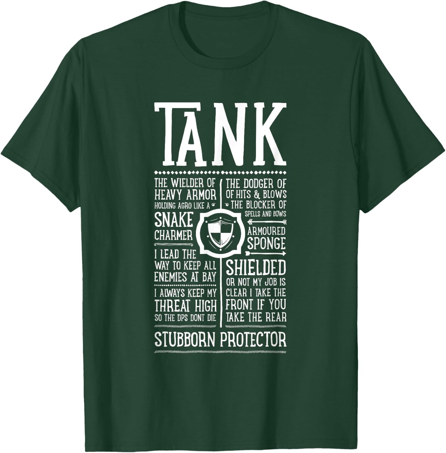 WoW Funny Tank Role Gaming Tanking T-Shirt - T-Shirt | Forest