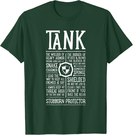 WoW Funny Tank Role Gaming Tanking T-Shirt - T-Shirt | Forest
