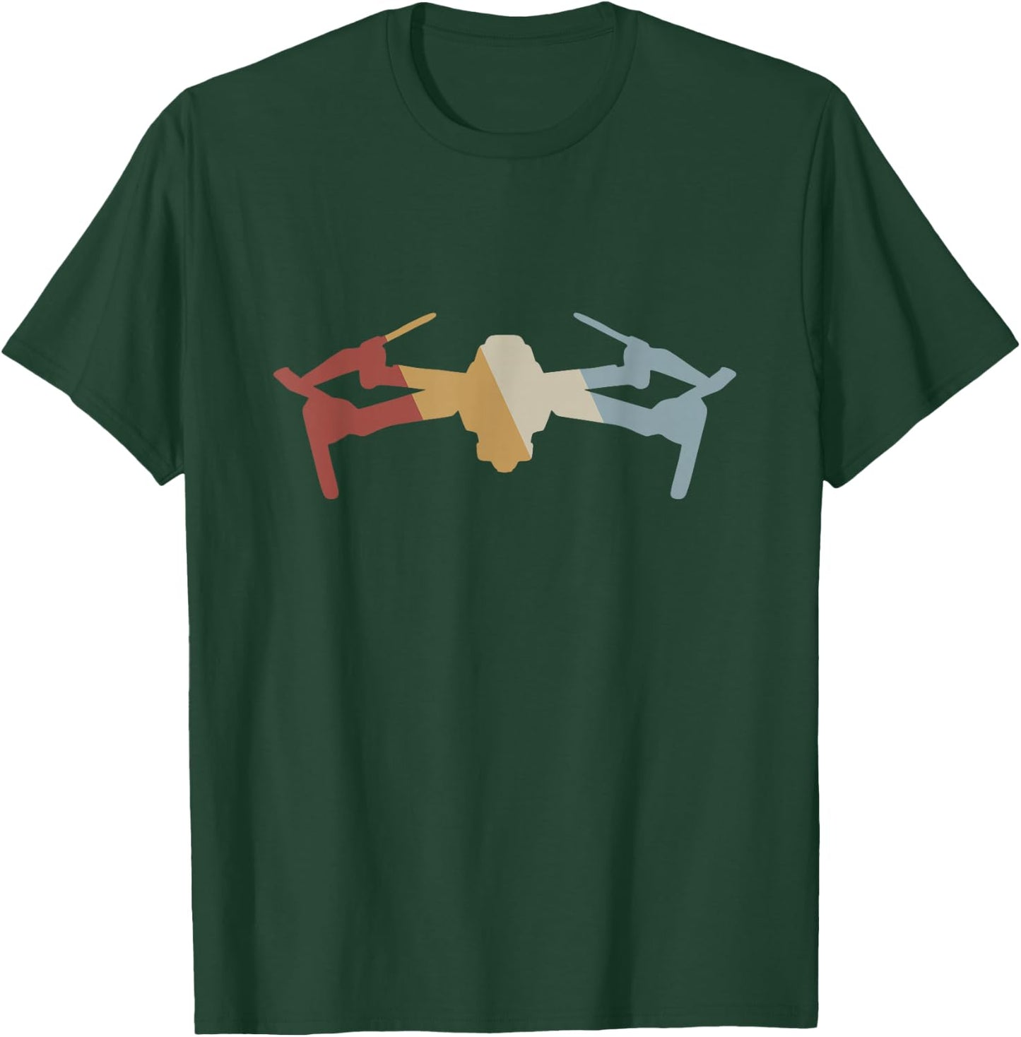 Drone Retro Style Vintage T-Shirt - T-Shirt | Forest