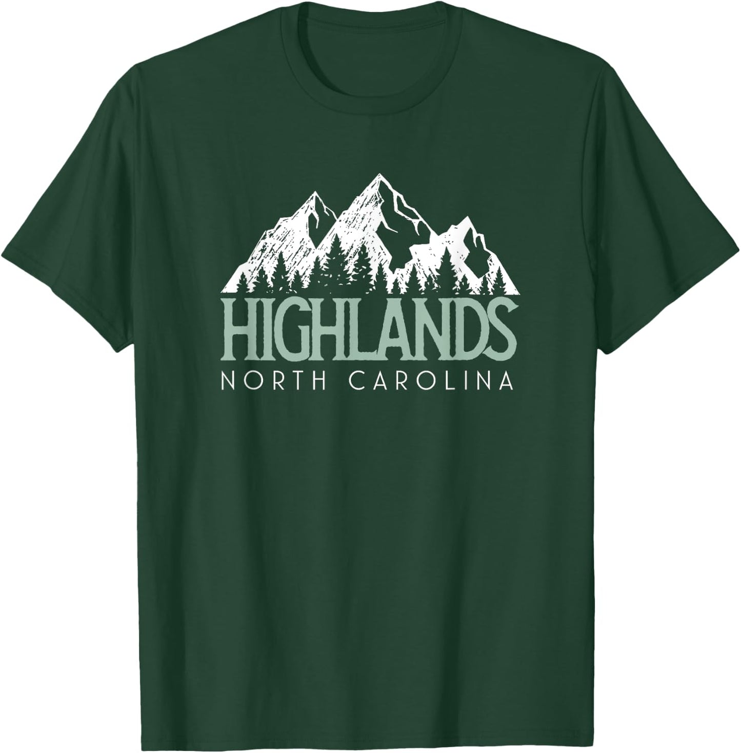 Vintage Highlands NC T-Shirt - T-Shirt | Forest