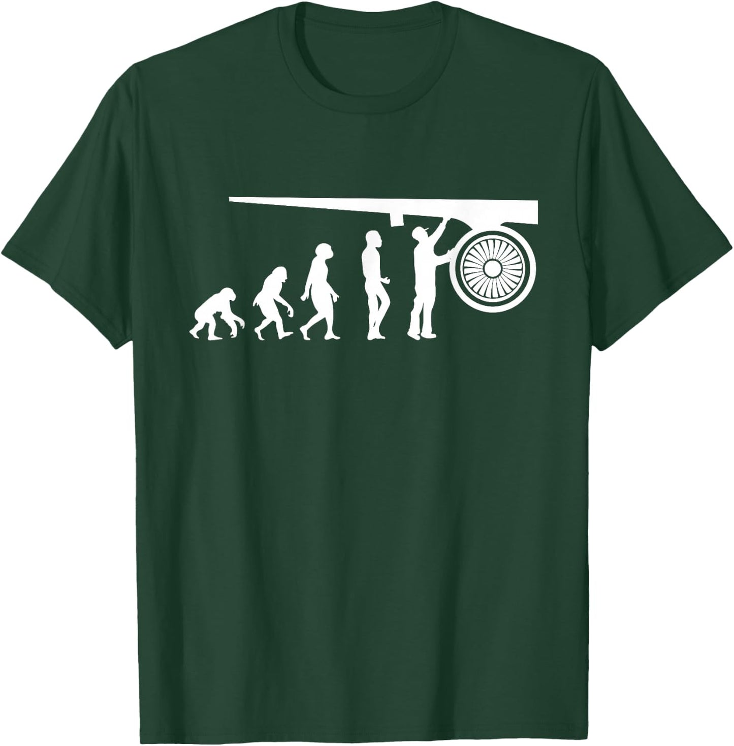 Aircraft Maintenance - Aviation Technician Airplane Engine T-Shirt - T-Shirt | Forest