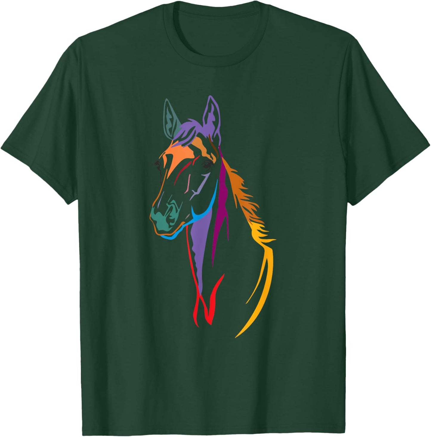 Horse , riding , women's horse shirt for rider T-Shirt - T-Shirt | Forest