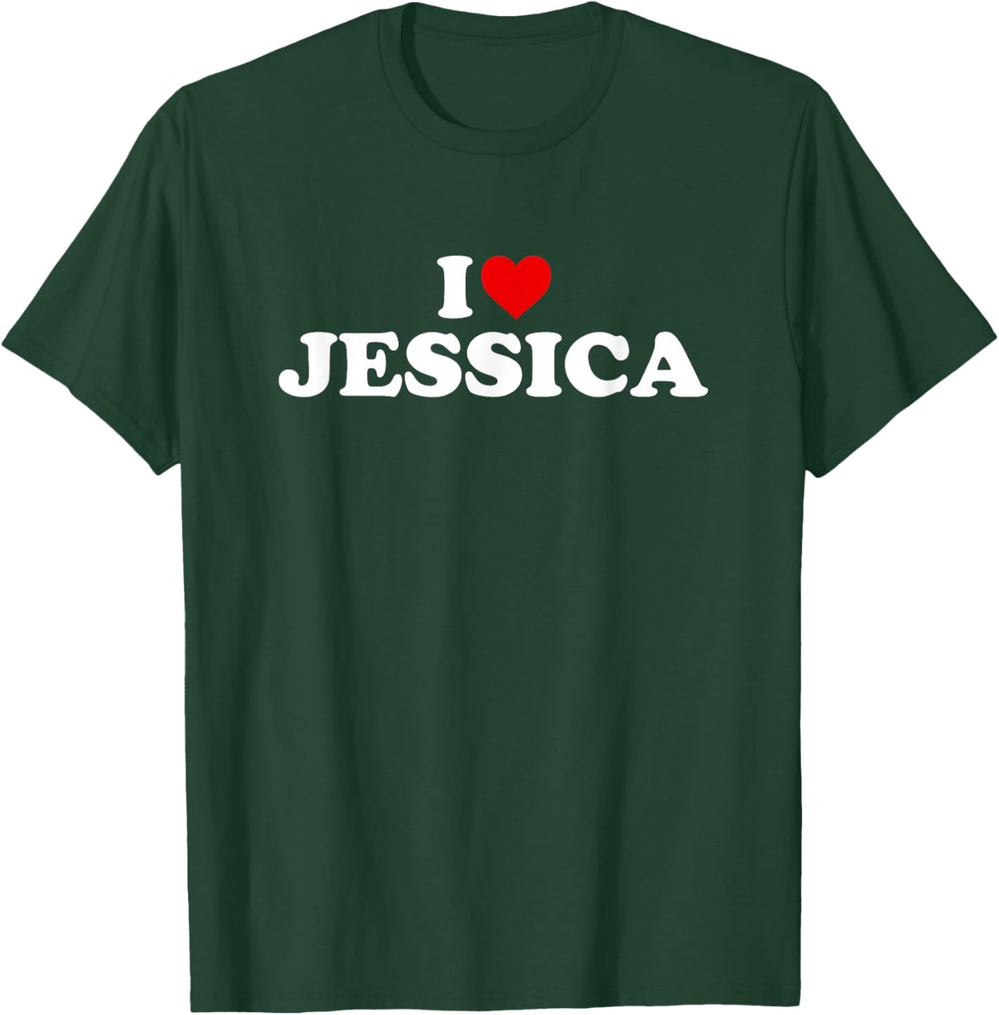I Love Jessica - Heart T-Shirt - T-Shirt | Forest