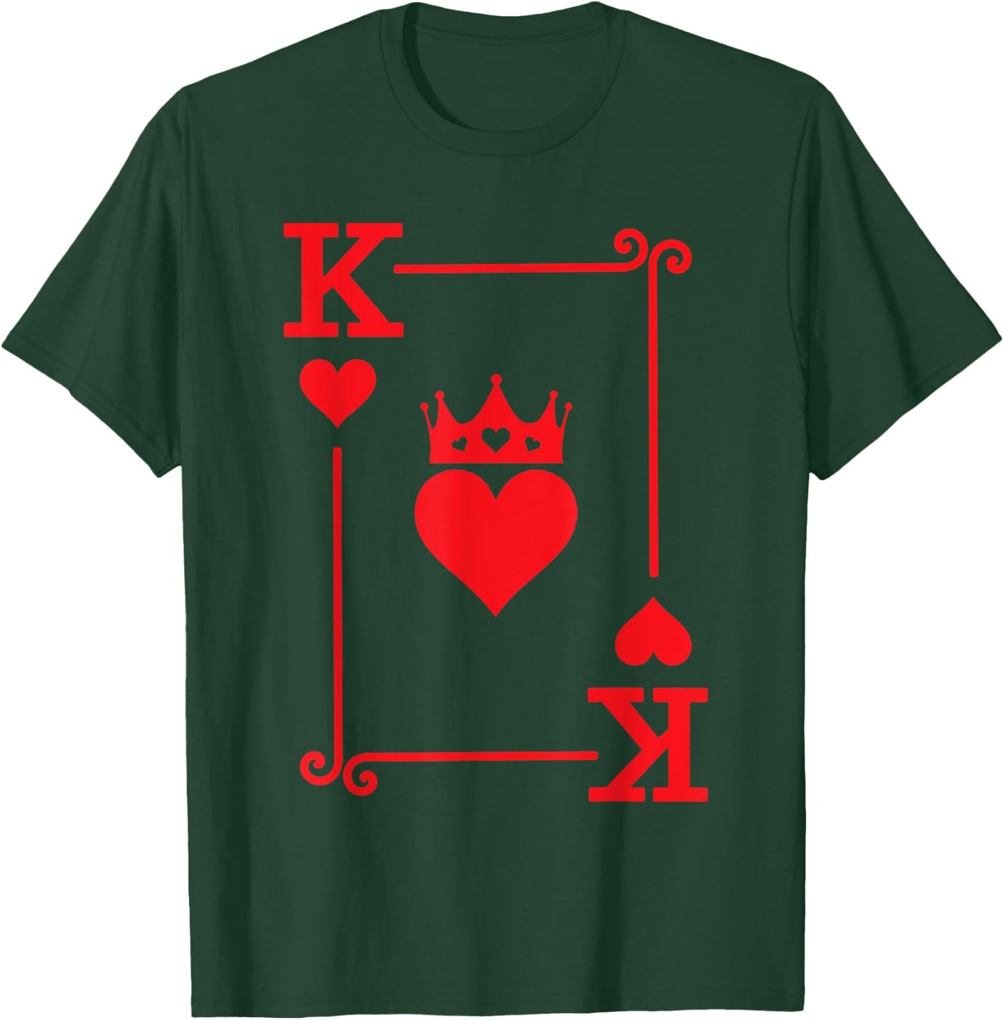 King Hearts Card Costume - Playing Cards - King of Hearts T-Shirt - T-Shirt | Forest