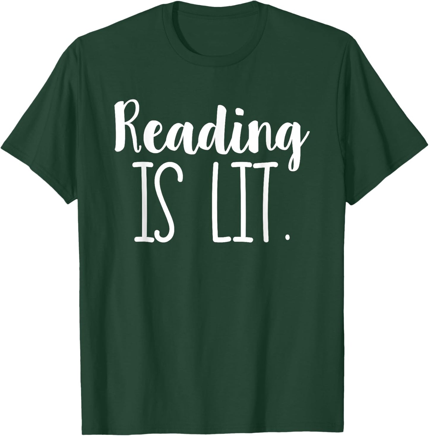 Reading Is Lit Literacy ELA T-Shirt - T-Shirt | Forest
