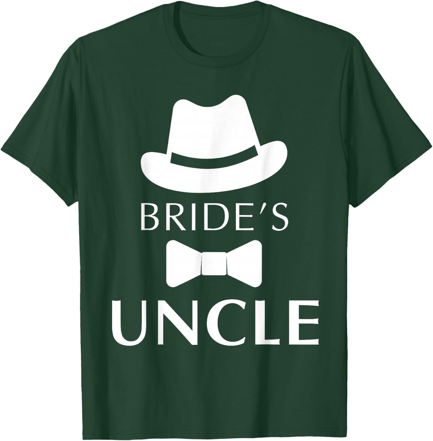 Bride's Uncle, Uncle Of The Bride Wedding T-Shirt - T-Shirt | Forest