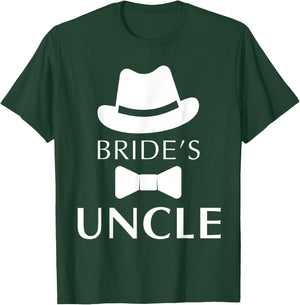 Bride's Uncle, Uncle Of The Bride Wedding T-Shirt - T-Shirt | Forest