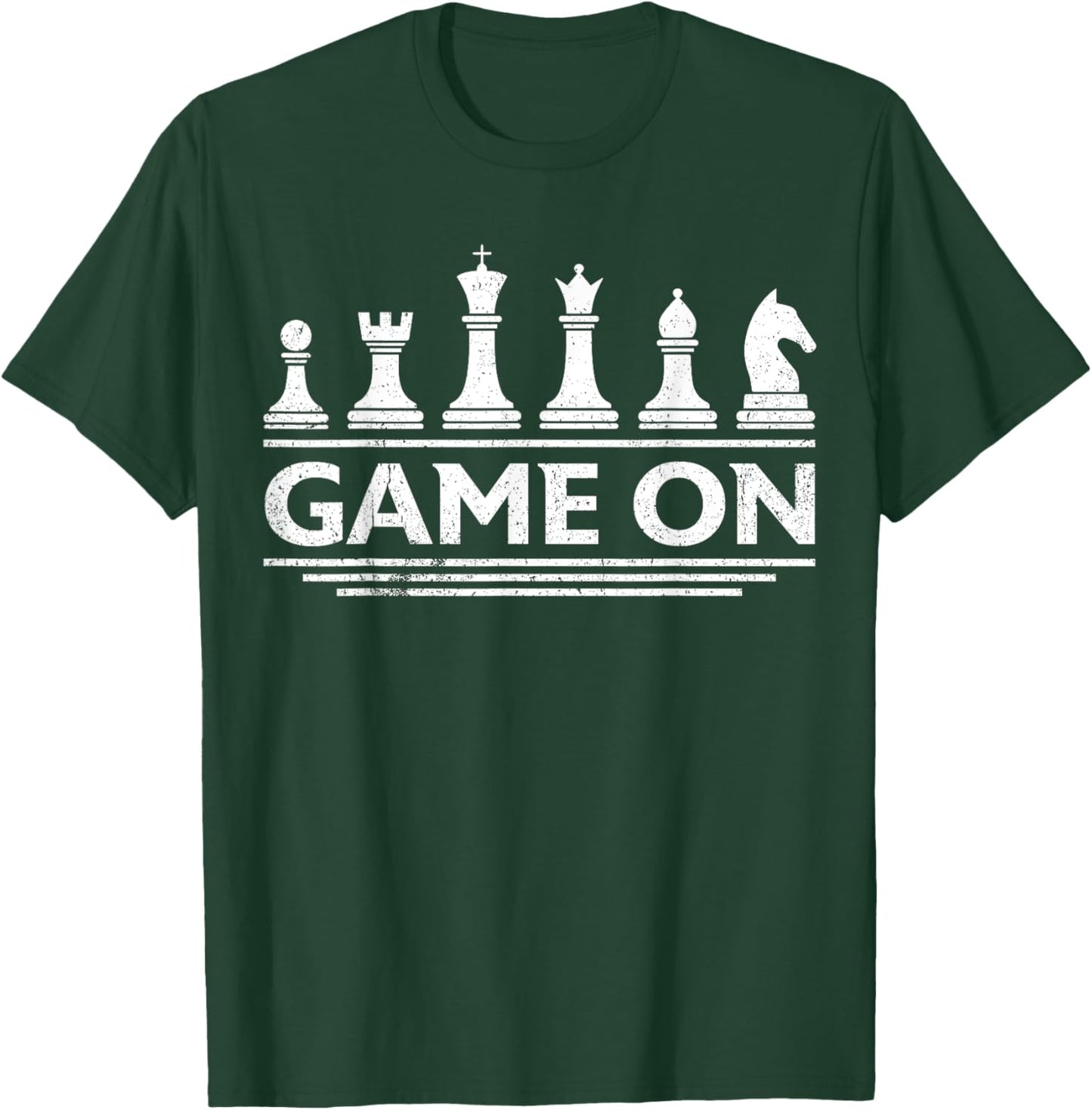Game On Chess Pieces Funny Board Game Themed Gift Men Kids T-Shirt - T-Shirt | Forest