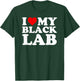 Black Lab T Shirt: I Love My Black Lab Gift T-Shirt - T-Shirt | Forest