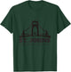 St. Johns Bridge Souvenir Art Portland Oregon Skyline Art T-Shirt - T-Shirt | Forest