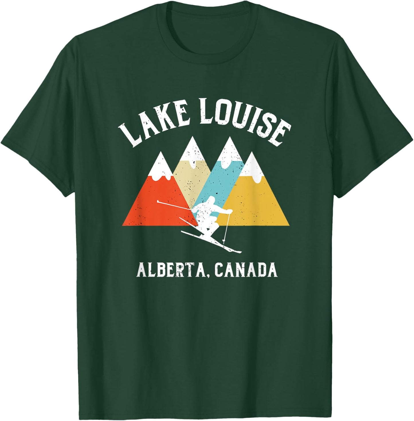 Lake Louise Alberta Canada Ski Vacation Souvenir T-Shirt - T-Shirt | Forest