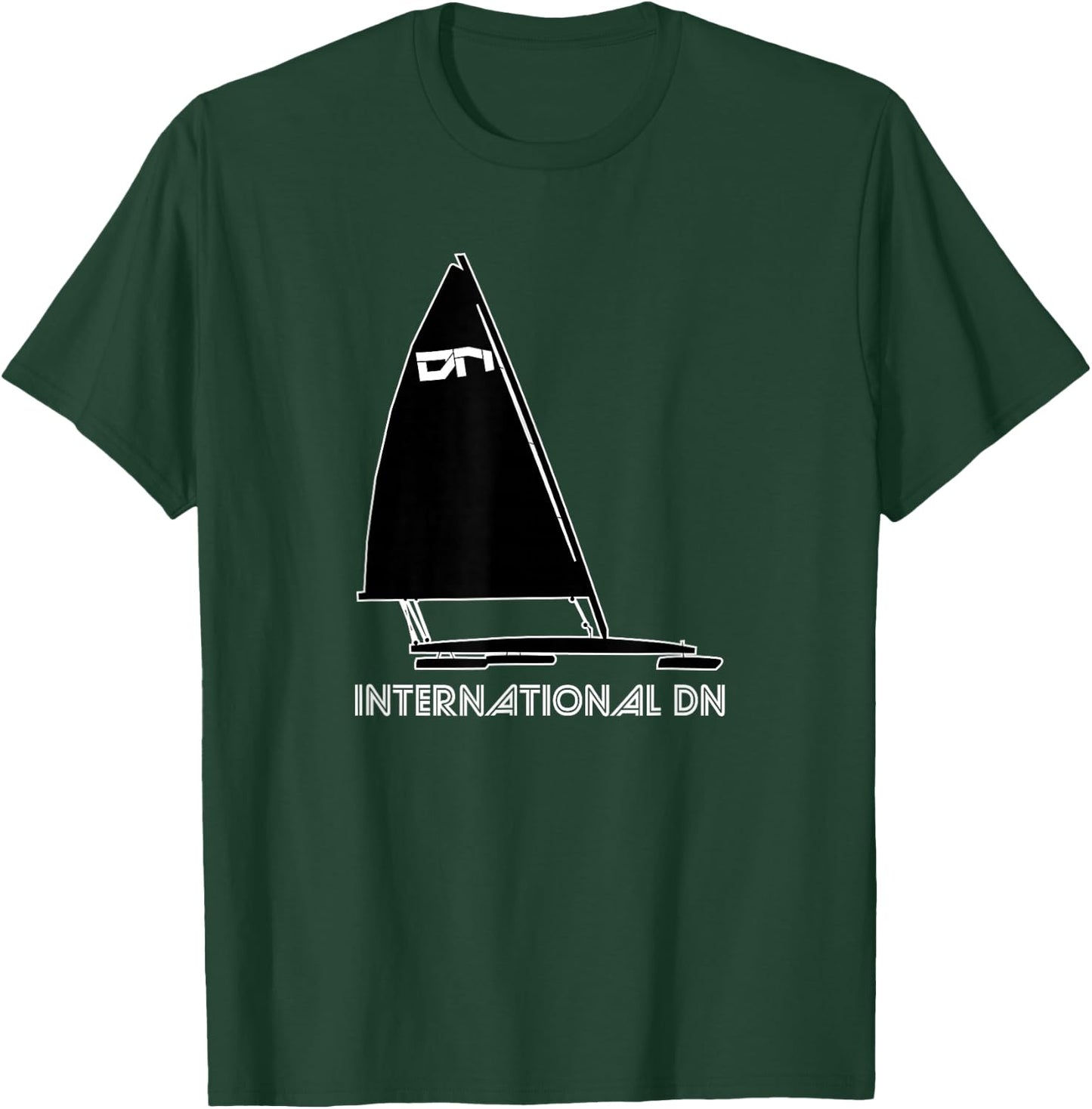 Ice Yachting and Ice Boat Graphic Design T-Shirt - T-Shirt | Forest