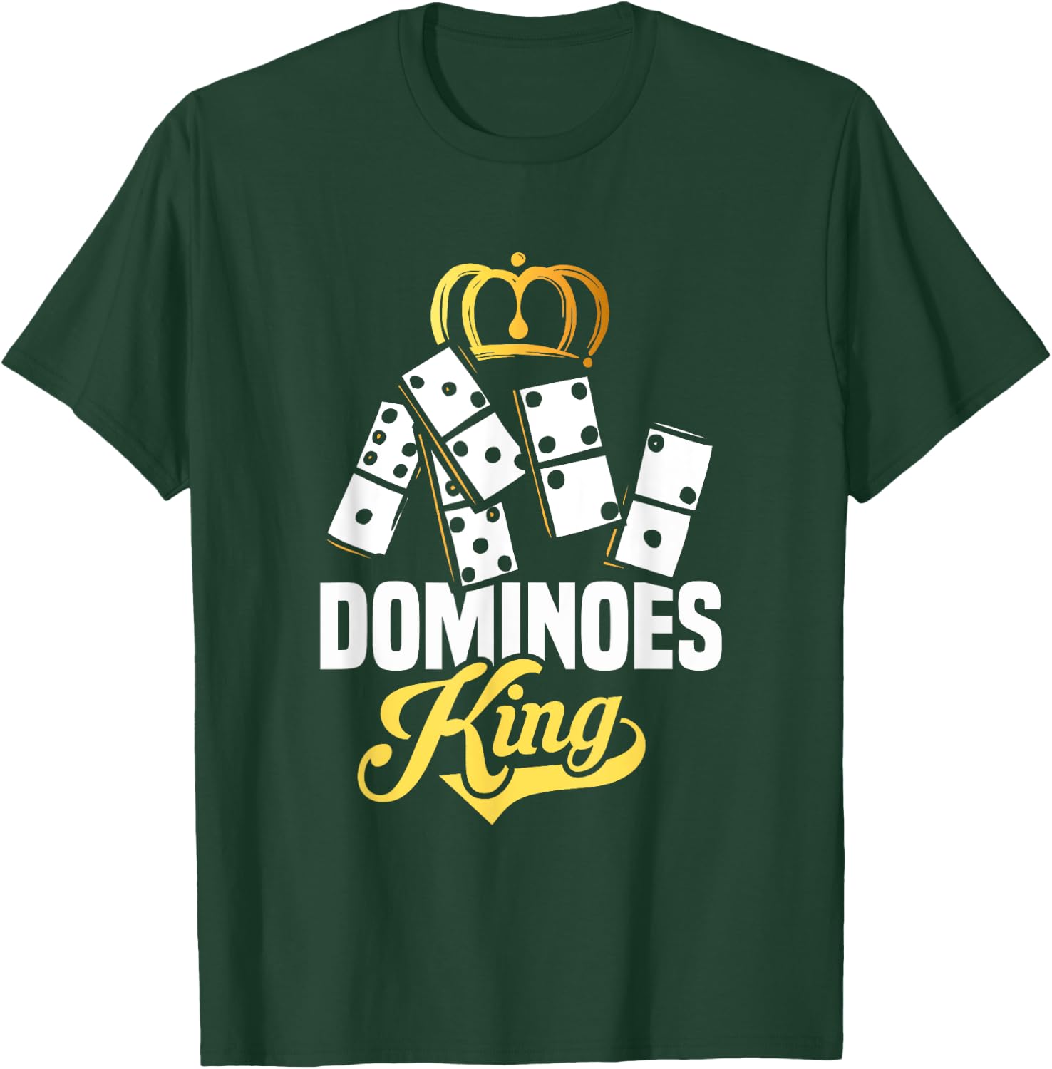 Dominoes King | Board Game | Domino T-Shirt - T-Shirt | Forest