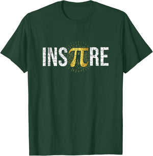 Inspire Pi Day 3.14 Symbol Math Teacher Science Nerd Geek Men Women Kids T-Shirt - T-Shirt | Forest