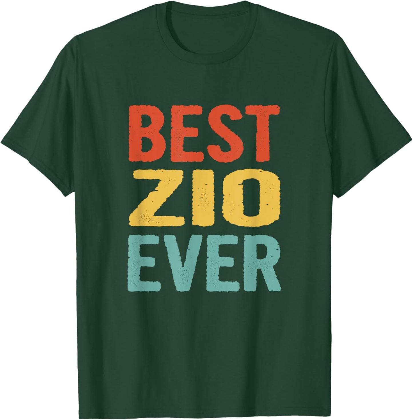 Vintage Best Zio Ever Funny Retro Birthday Gift Zio T-Shirt - T-Shirt | Forest