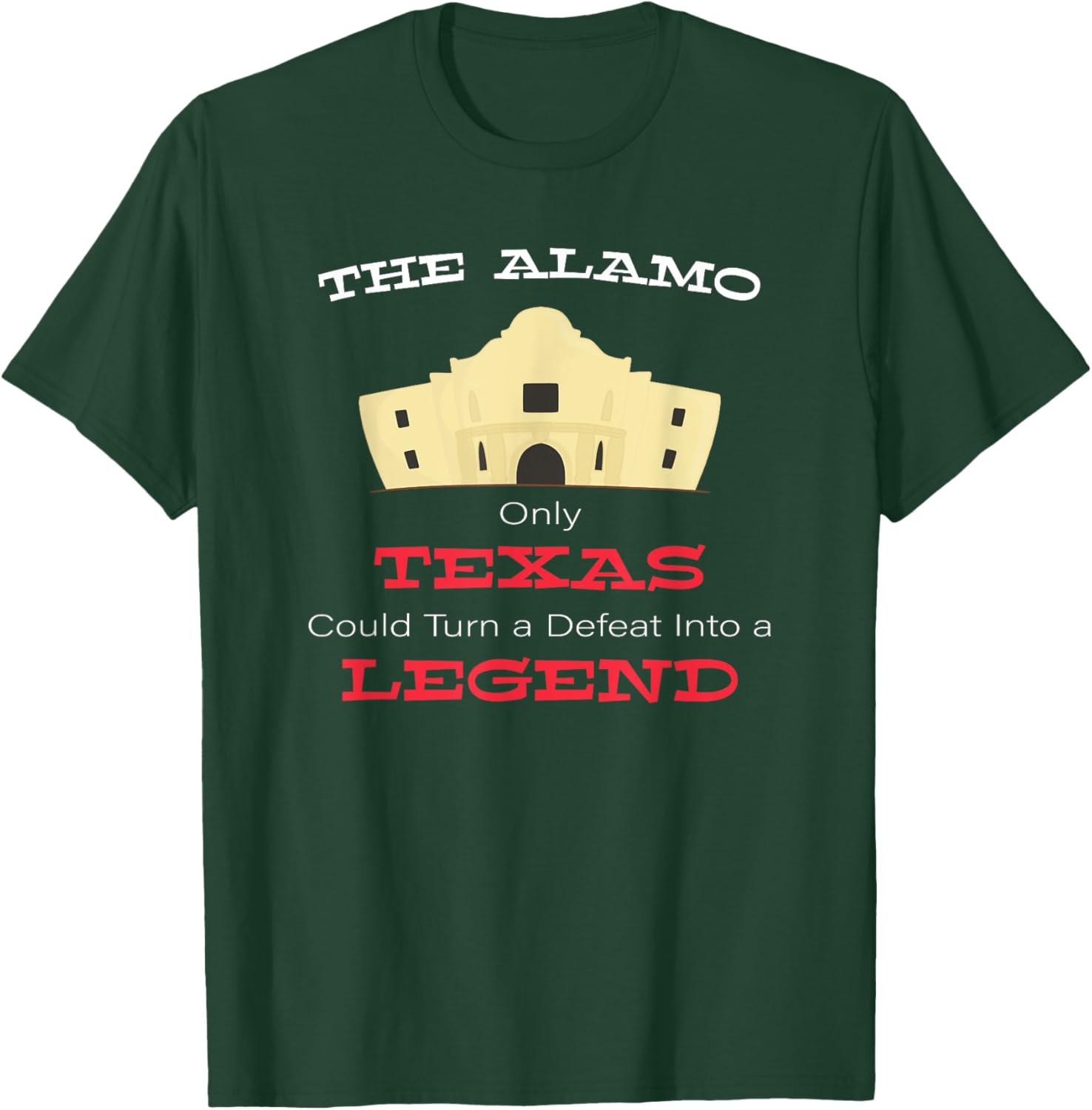 Texas History Alamo T-Shirt - T-Shirt | Forest