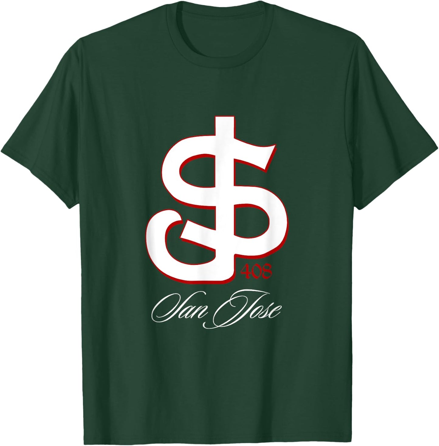 San Jose shirt, SJ 408 San Jo, San Jose shirts, San Jose 408 T-Shirt - T-Shirt | Forest