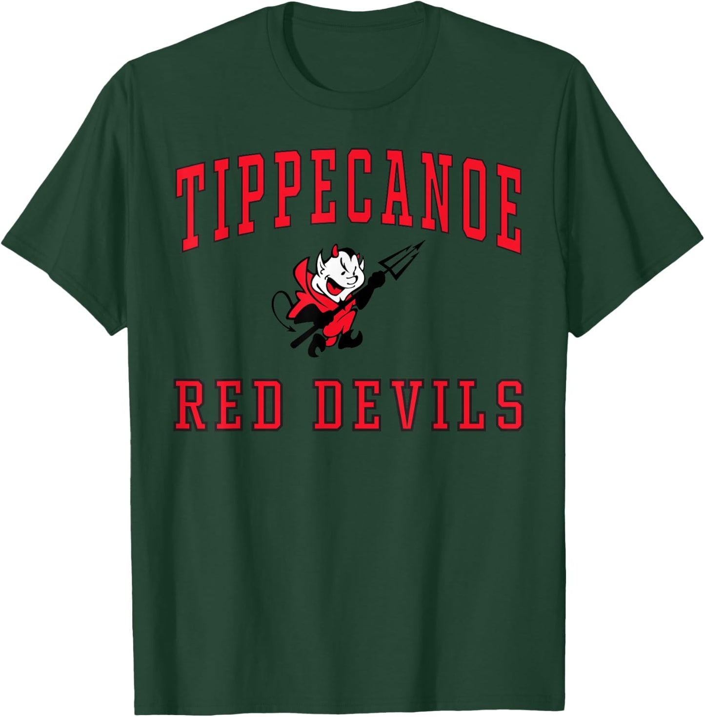 Tippecanoe High School Red Devils C1 T-Shirt - T-Shirt | Forest