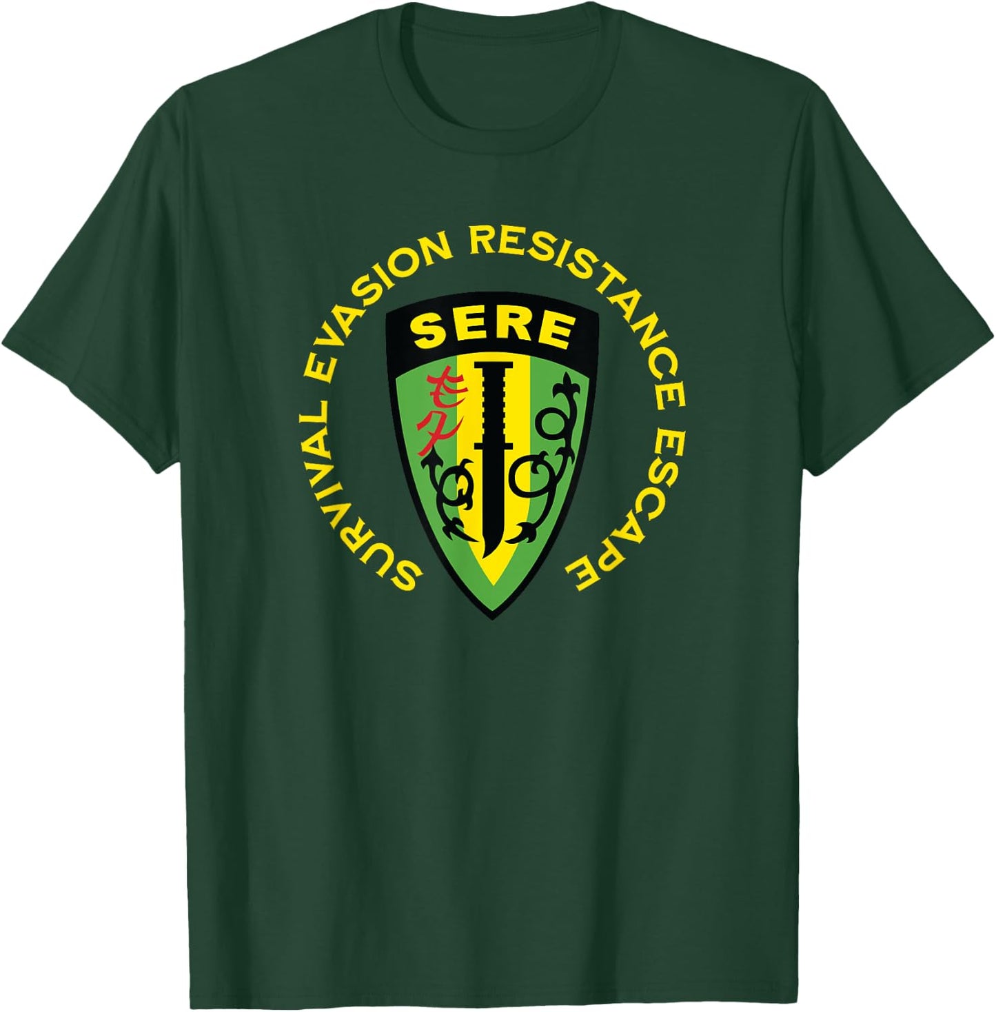 SERE Survival Evasion Resistance Escape School T-Shirt - T-Shirt | Forest