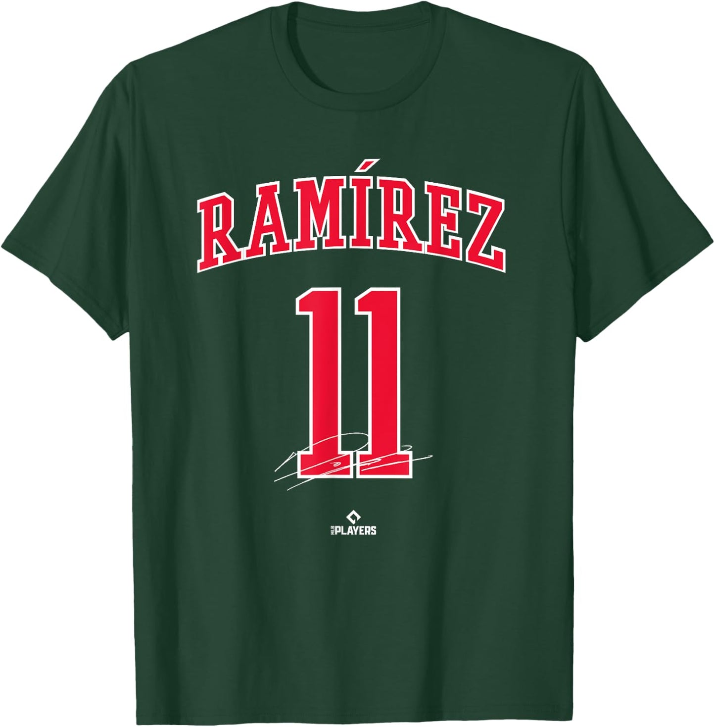 Jose Ramirez Cleveland Baseball Player MLBPA Baseball Fan T-Shirt - T-Shirt | Forest
