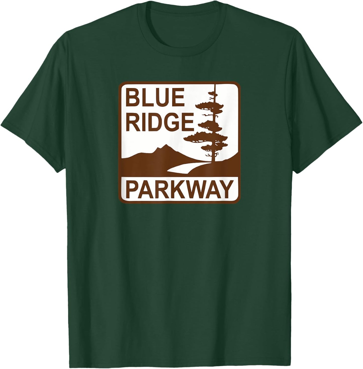 Blue Ridge Parkway Road Sign T-Shirt - T-Shirt | Forest