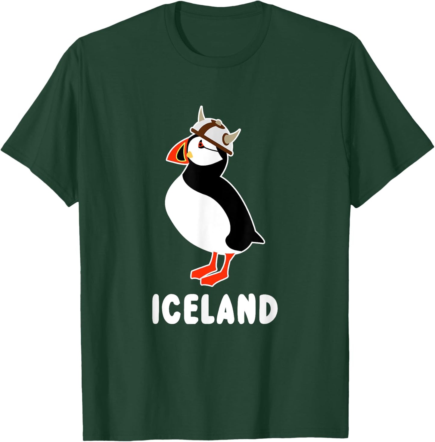 Puffin Viking Iceland T-Shirt - T-Shirt | Forest