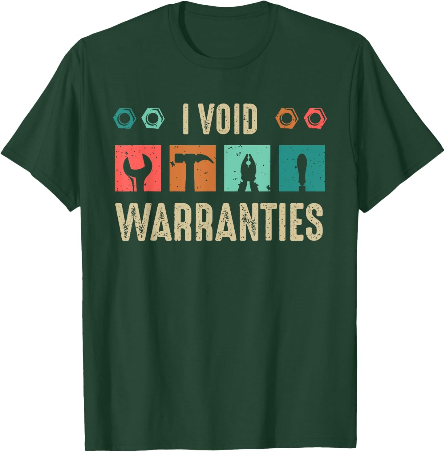 I void Warranties Car Mechanic T-Shirt - T-Shirt | Forest