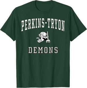 Perkins-Tryon High School Demons C1 T-Shirt - T-Shirt | Forest