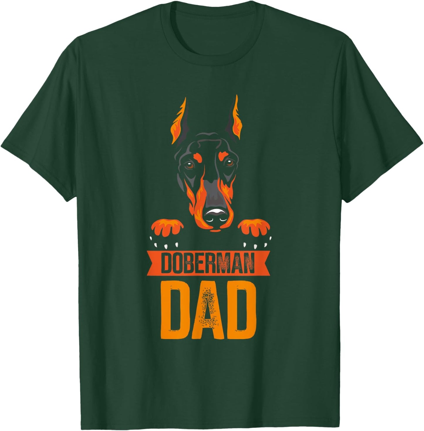 Pinscher Dobermans Doberman Love Owner Father's - Dog Themed - -Adults - Black - Small - Short Sleeve - Classic Fit - Imported T-Shirt - T-Shirt | Forest