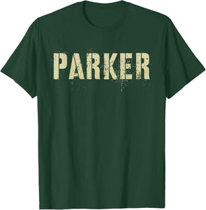 First Name PARKER Boy Military Personalized Birthday Father T-Shirt - T-Shirt | Forest