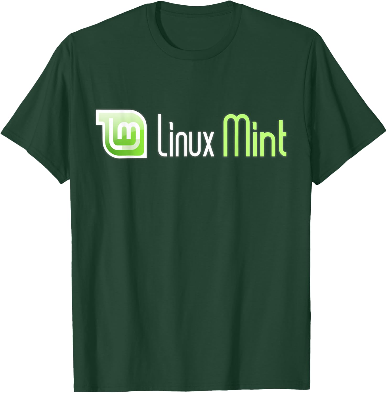 Linux Mint lover tagline with Logo Open Source Os T-Shirt - T-Shirt | Forest