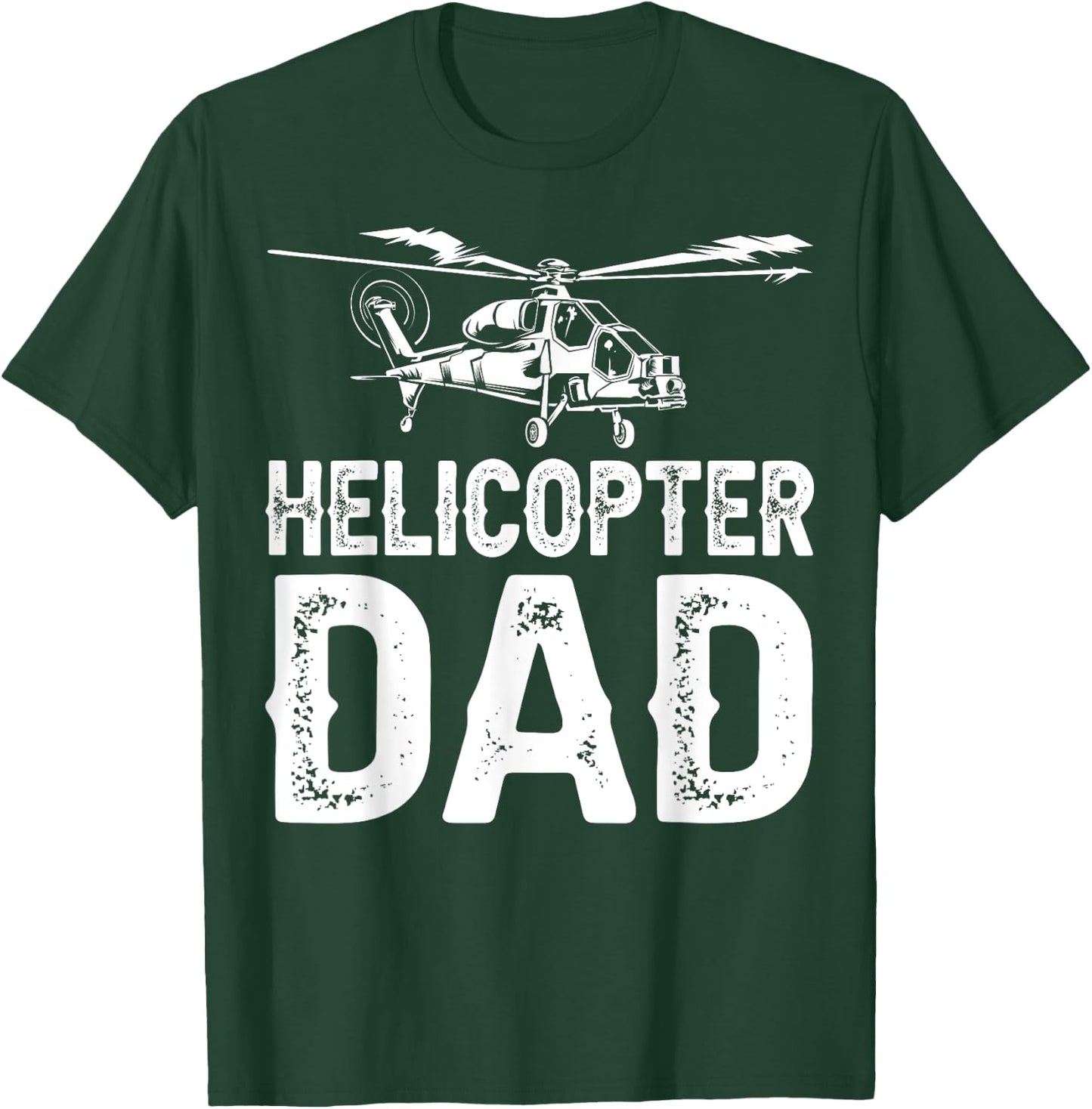 Funny Helicopter Dad Gift Cool Helicopter Parent T-Shirt - T-Shirt | Forest