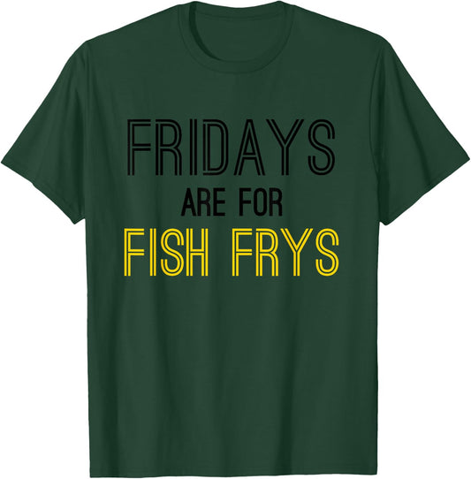 Christian Lent Religious Foodie Men Fridays Fish Frys Fry T-Shirt - T-Shirt | Forest