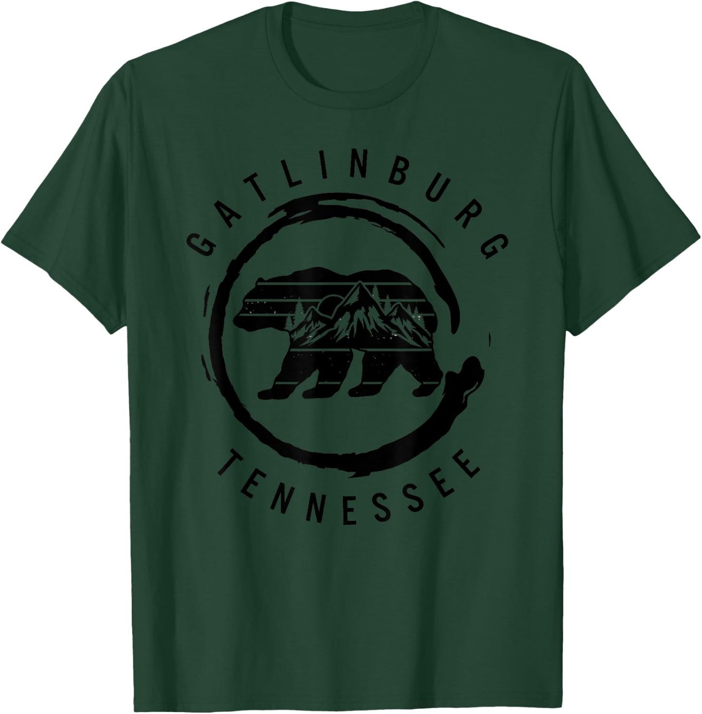 Gatlinburg Tennessee Great Smoky Mountains Bear Souvenir T-Shirt - T-Shirt | Forest