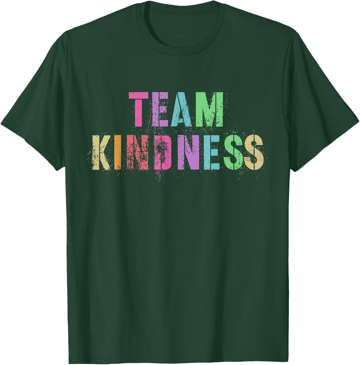 Vintage TEAM KINDNESS Teacher Be Kind Buddy Unity Day SPED T-Shirt - T-Shirt | Forest
