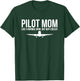 Pilot Mom Like Normal Mom But Way Cooler Airplane T-Shirt - T-Shirt | Forest