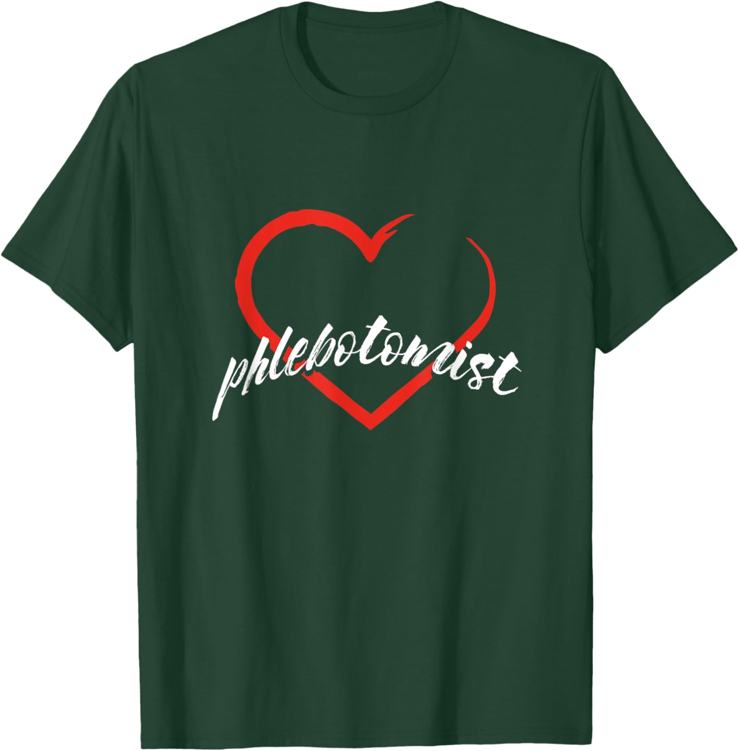 Phlebotomist Phlebotomy Blood Donor Doctor Syringe Gift T-Shirt - T-Shirt | Forest
