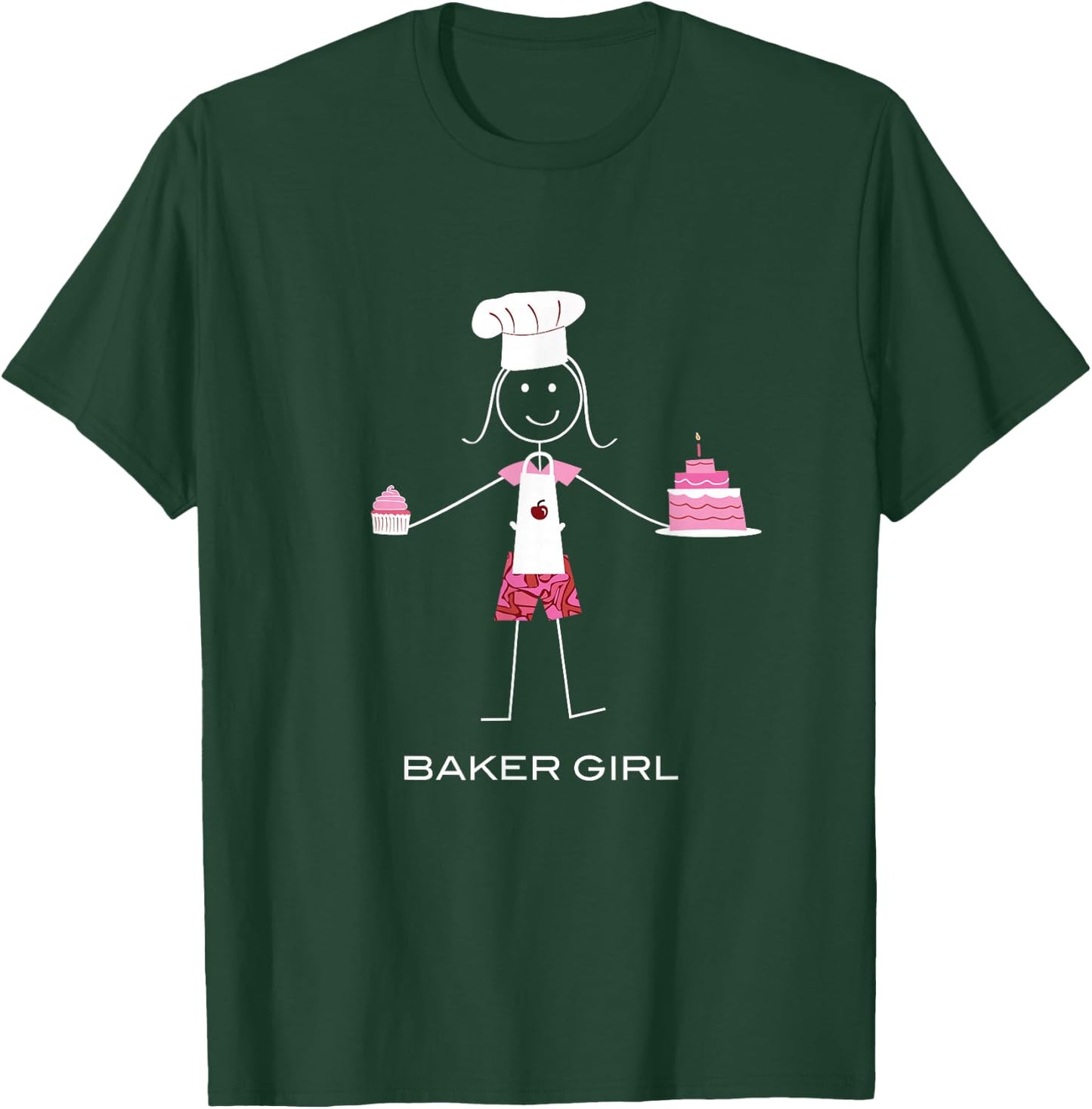 Funny Baker Girk Baking T-Shirt - T-Shirt | Forest