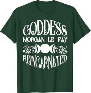 Goddess Morgan Le Fay Reincarnated Triple Moon T-Shirt - T-Shirt | Forest