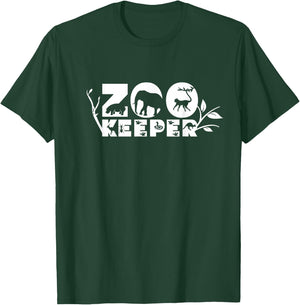 Zookeeper Job Zoo Keeper Keeping Zookeepping T-Shirt - T-Shirt | Forest