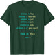 Philippians 4:8 Meditate On These Christian Christianity T-Shirt - T-Shirt | Forest