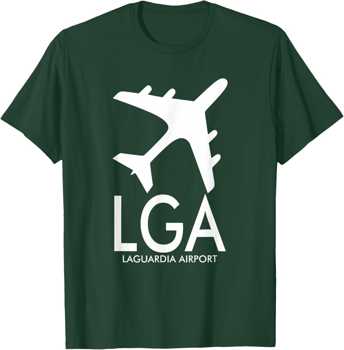 Lga Airport Code Baggage Tag Laguardia New York Usa T-Shirt - T-Shirt | Forest
