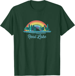 Rend Lake - Rainbow Lake Souvenir T-Shirt - T-Shirt | Forest