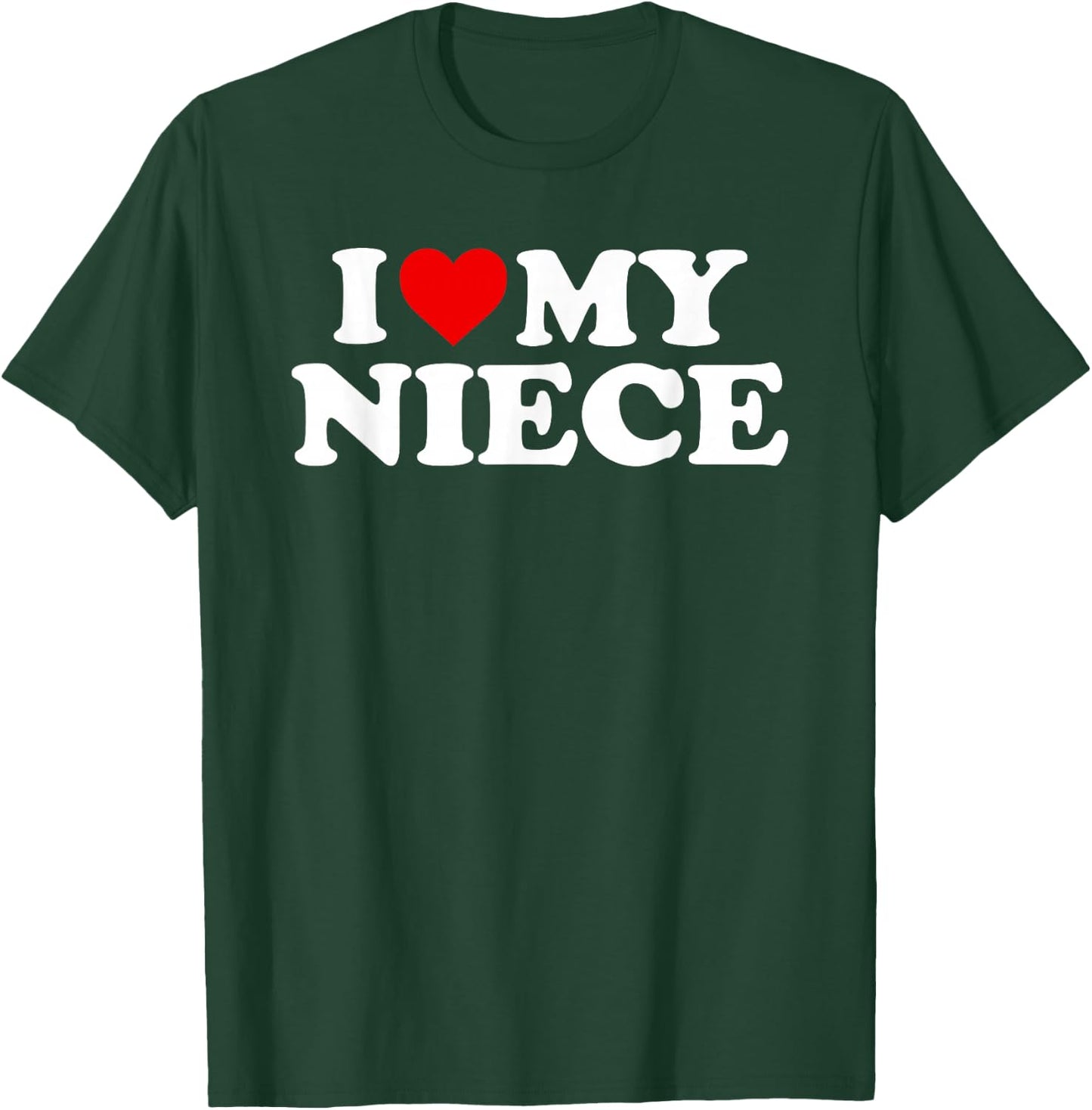I Love My Niece - Red Heart T-Shirt - T-Shirt | Forest