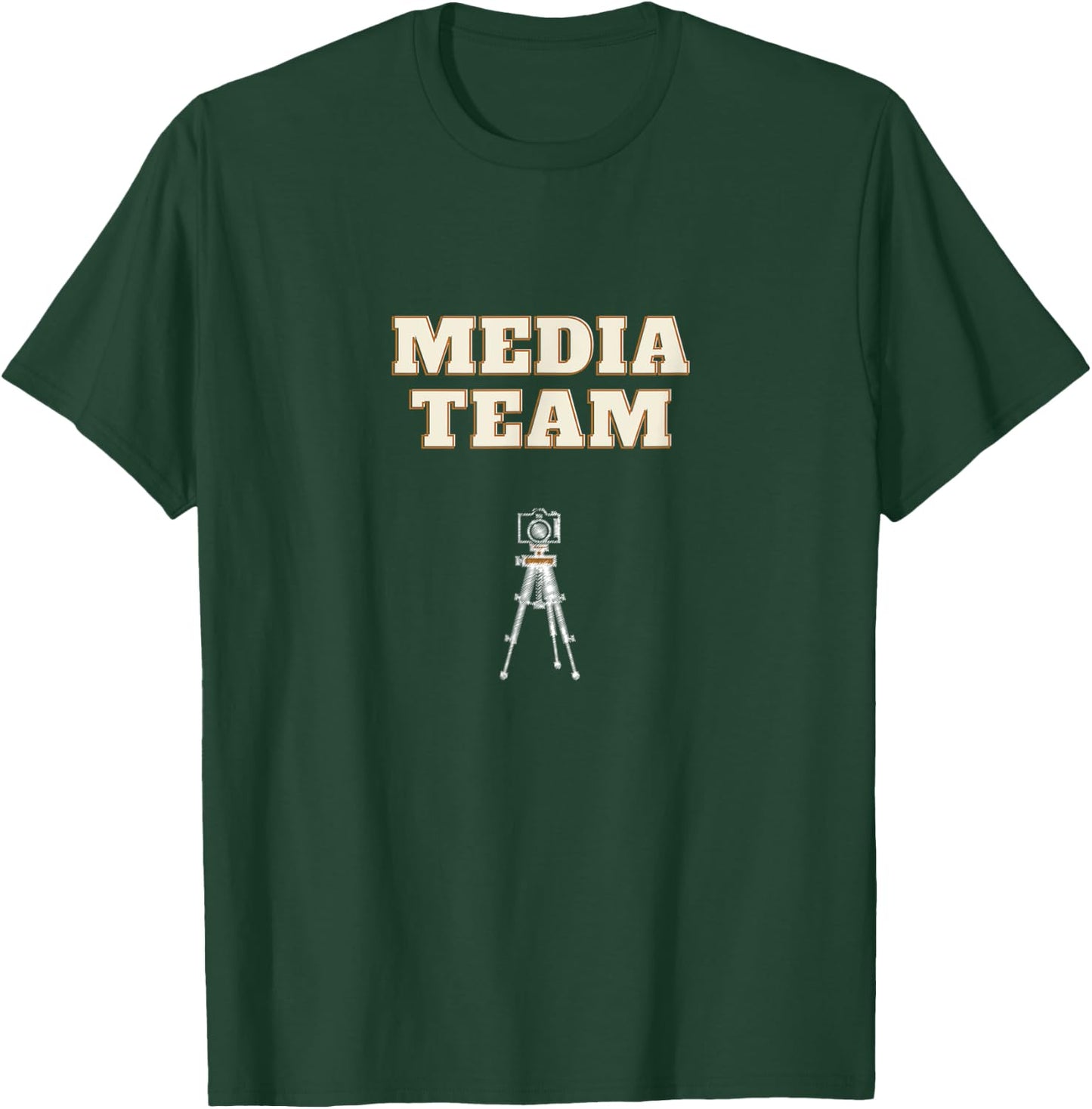 MEDIA TEAM Front Design, for Production and Videographer T-Shirt - T-Shirt | Forest