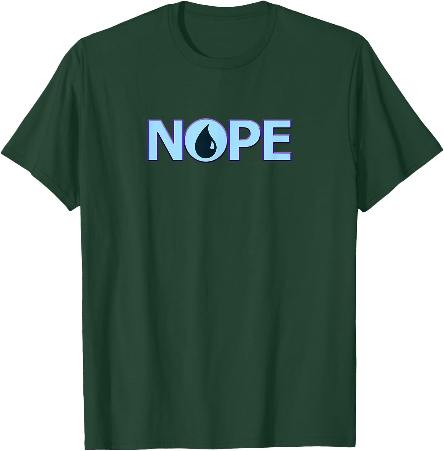 Nope | Blue Magic | Island Mana Symbol T-Shirt - T-Shirt | Forest