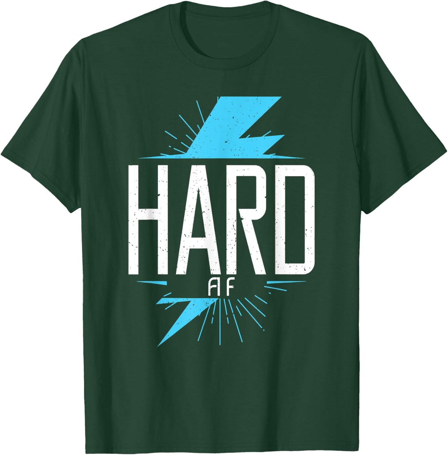 Hard AF Bodybuilding Gym Workout Muscle Fitness T-Shirt - T-Shirt | Forest