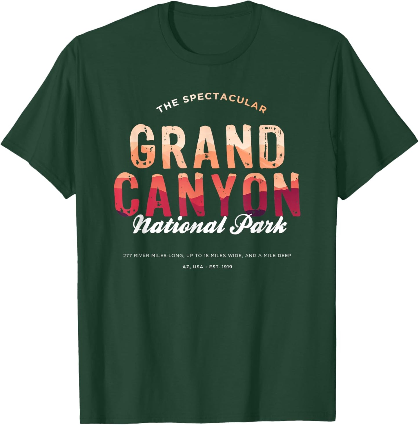 Grand Canyon Arizona US National Park Travel Hiking T-Shirt - T-Shirt | Forest