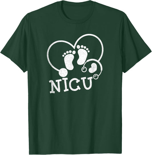 Nicu Nurse | Neonatal Nurse Gift T-Shirt - T-Shirt | Forest